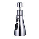 Аератор економайзер води насадка на кран Rotatable Sink Faucet Spray Silver, фото 4