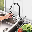 Аератор економайзер води насадка на кран Rotatable Sink Faucet Spray Silver, фото 3