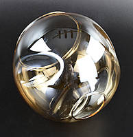 Плафон патрон E27 7075-am 8.5х12х13 см прозоро-бурштиновий 5000919