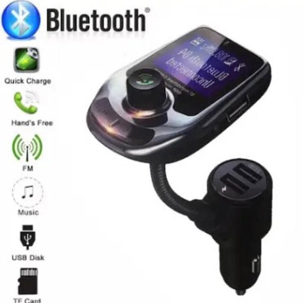 Автомобільний модулятор fm з usb A30 Bluetooth, Мпз плеєр в машину, Трансмітер для музики PC-497 в автомобіль