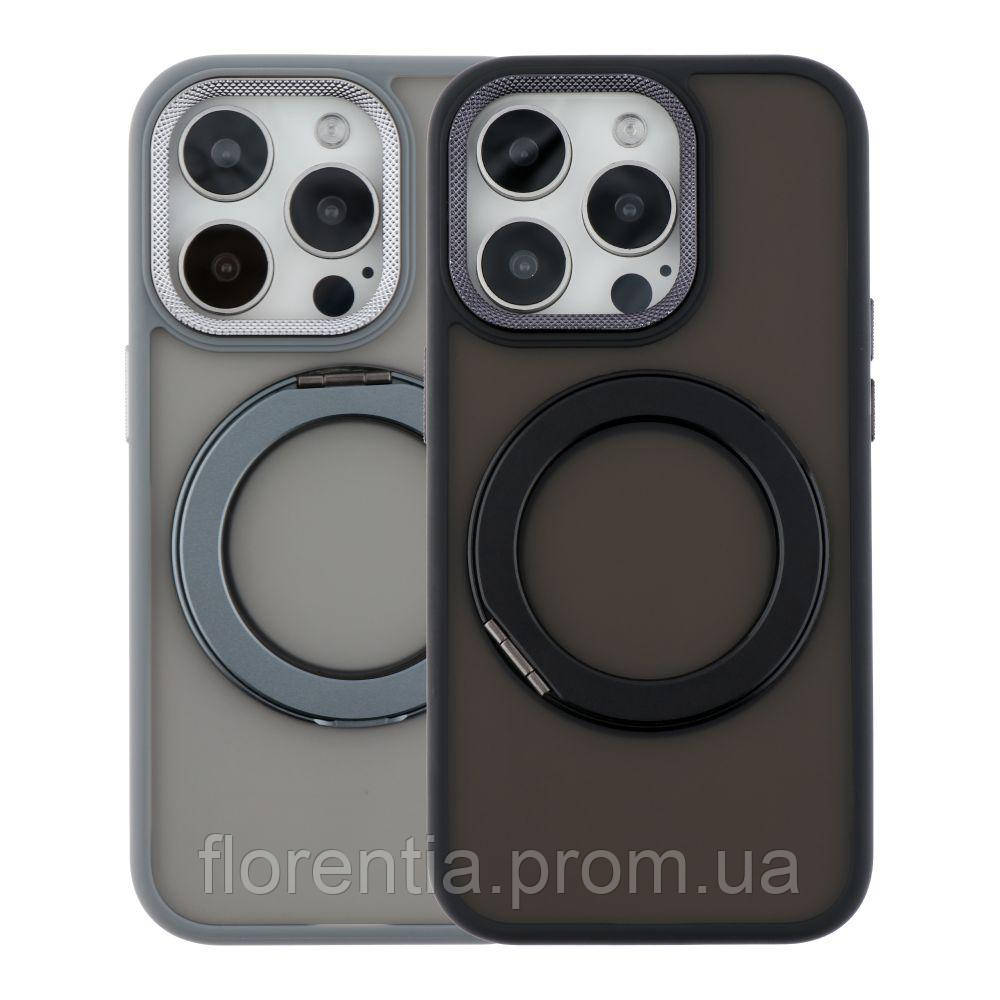 Чохол TPU+PC Mag 360 Spin Case для iPhone 16 Pro Max Колір Grey florentia - фото 1 - id-p2495838239