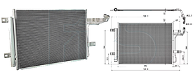 Конденсатор кондиціонера Mazda 3 BP 18- Koyoair АКПП/МКПП; 600X438X12; +осушувач (2.0 HYBRID/1.5/2.0/2.5/1.5 TSI/2.0 TSI/2.0 TDI)