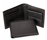 Шкіряне чоловіче Портмоне buuba Tiding Bag чорне, фото 3