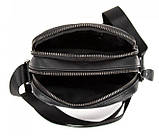 Чоловіча шкіряна Сумка buuba планшетка Tiding Bag чорна, фото 7