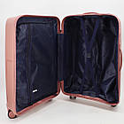 Валіза дорожня 3 в 1 трійка на колесах поліпропілен 75*50 см у різних кольорах Cans Синій, фото 7