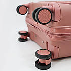 Валіза дорожня 3 в 1 трійка на колесах поліпропілен 75*50 см у різних кольорах Cans Синій, фото 8