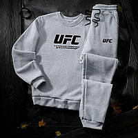 Теплий костюм чоловічий світшот+ штани тринитка на флісі S M L XL XXL