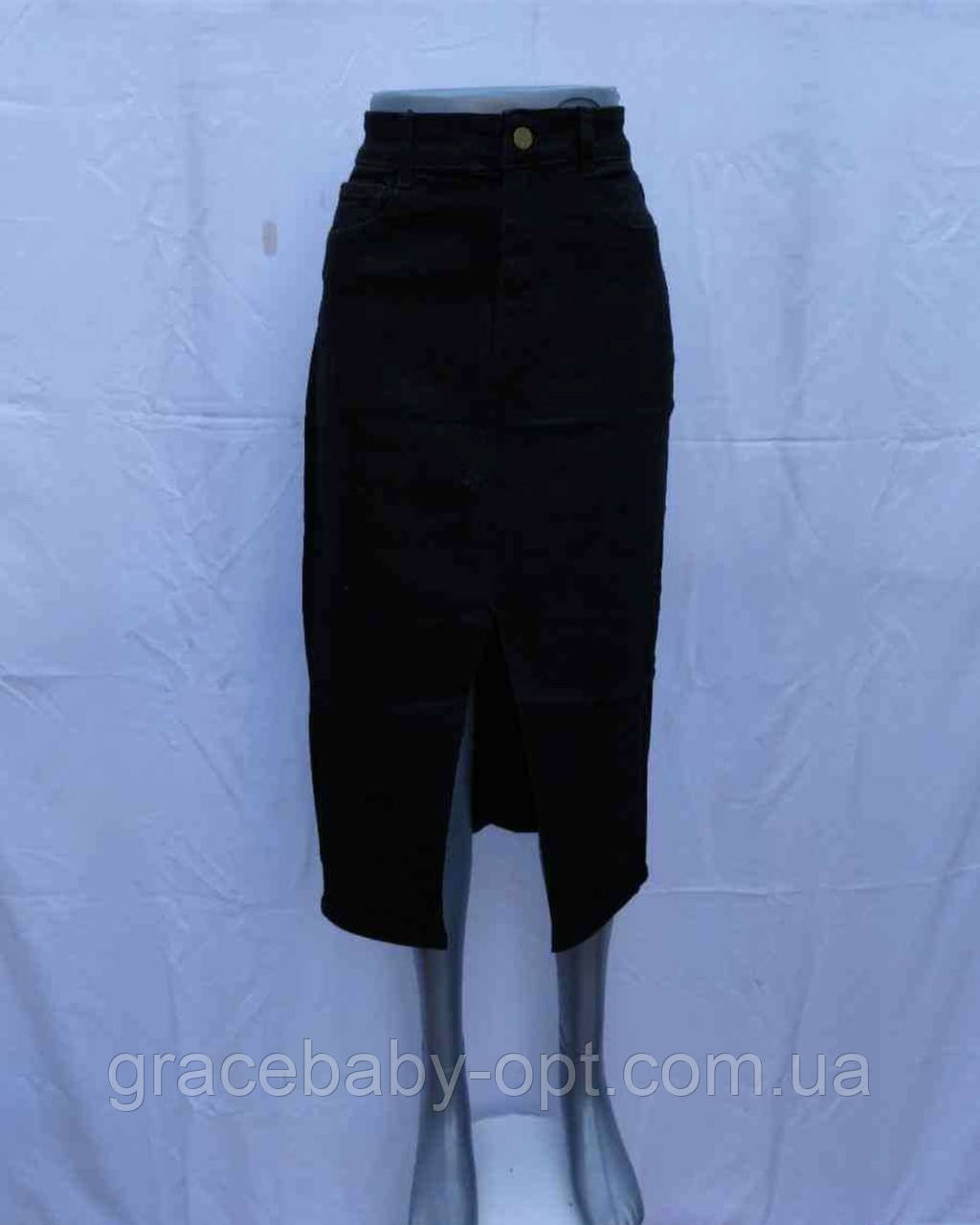 Спідниця джинсова жіноча оптом, 30-38 рр., № Si-GDQ969А, фото 1