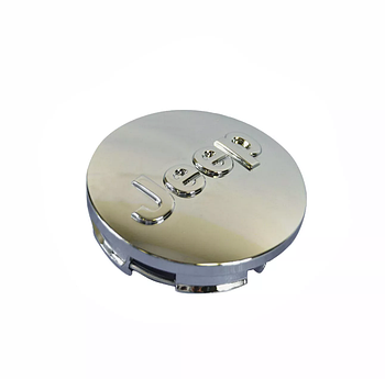 Ковпачок-заглушка на литі диски Jeep 65 мм Сріблясто-металік 1 шт (KG-12548)