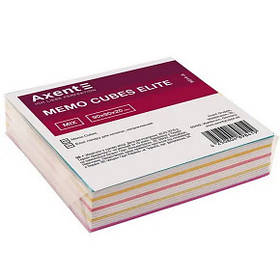 Папір для нотаток "Axent" Elite Mix 8014-А, 200 кольорових листів, блок 90х90х20мм