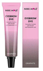 Nikk Mole. Фарба для брів і вій без аміаку в тубі, 15 мл. графіт