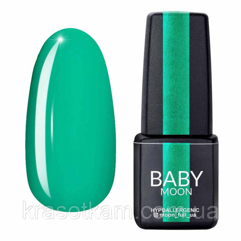 Гель-лак BABY Moon Green Sea No003 смарагдовий світлий, 6 мл., фото 1