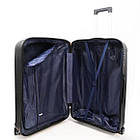 Валіза дорожня 3 в 1 трійка на колесах поліпропілен 74,5*47 см у різних кольорах Cans Голубий, фото 7