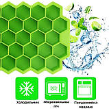 Силіконова форма для льоду Соти з кришкою, фото 9