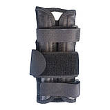 Бандаж-ортез для променево-зап'ясткового суглоба з металевою шиною, чорний, фото 2