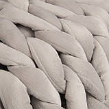 Обтяжений плед оксамитовий великої в'язки, 8 кг, фото 5