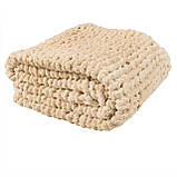 Обтяжений плед із синелі крупної в'язки 150x200 см, 3,18 кг, фото 2