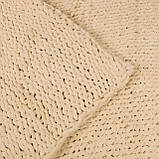 Обтяжений плед із синелі крупної в'язки 150x200 см, 3,18 кг, фото 3
