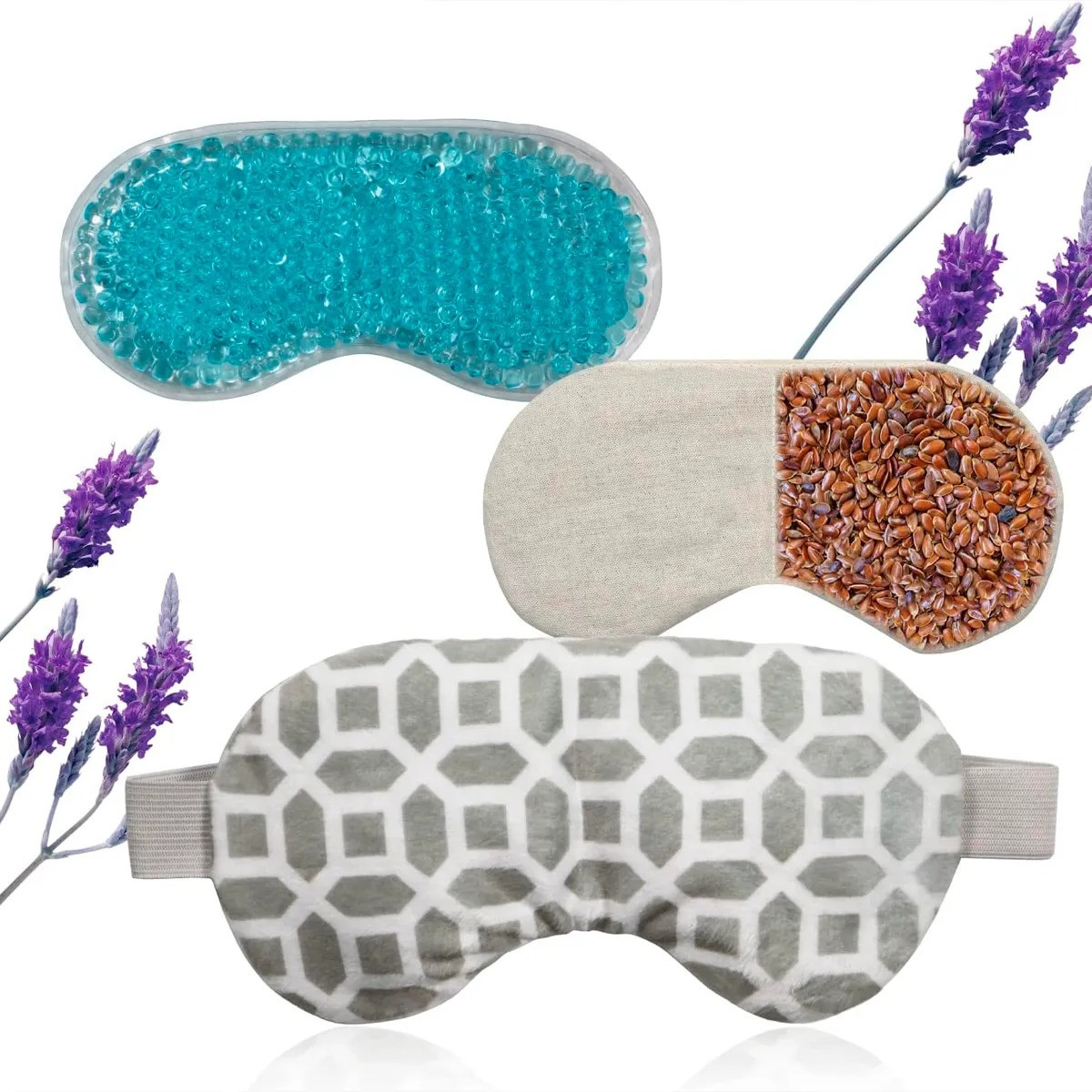 Маска для сну та відпочинку охолоджуюча та зігріваюча, фото 1