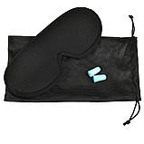 Маска для сну анатомічна + беруші в комплекті, фото 6