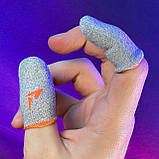 Ігрові напальчники PLAY (2 пари 4 шт) для ігор на телефоні смартфоні планшеті pubg пабг пубг standoff 2 + бокс, фото 8