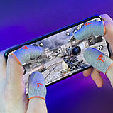 Ігрові напальчники PLAY (2 пари 4 шт) для ігор на телефоні смартфоні планшеті pubg пабг пубг standoff 2 + бокс, фото 2