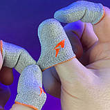 Ігрові напальчники PLAY (2 пари 4 шт) для ігор на телефоні смартфоні планшеті pubg пабг пубг standoff 2 + бокс, фото 5