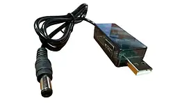 Кабель живлення для роутера XoKo USB (тато)  -  DC (тато) 5-12-1, 5A, 0.8 м Black