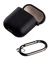 Чохол для навушників Infinity Airpods 1/2 SOFT + Fiber Black