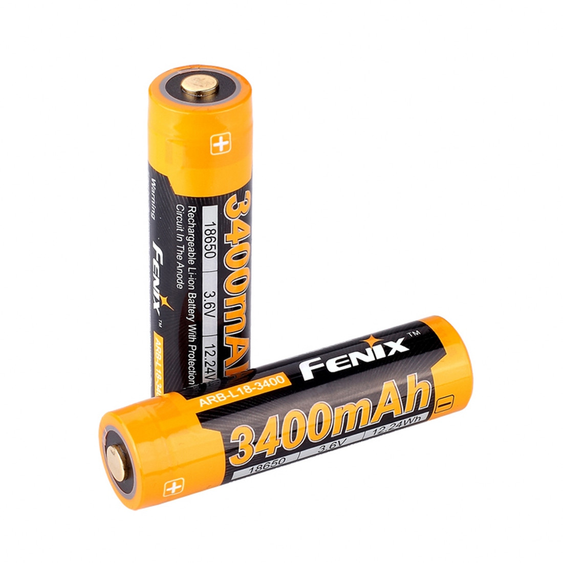 Акумулятор 18650 Li-Ion Fenix 3400mAh 3.6V (Чорно-жовтий)