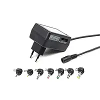 Блок живлення для ноутбука EnerGenie EG-MC-008 Black (1USBx1A + кабель)