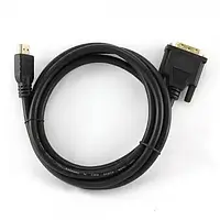 Відео-кабель Cablexpert HDMI(тато)DVI(тато), 0,5m Black