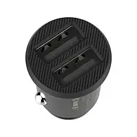 Автомобільний адаптер для телефона Baseus Grain CCALL-ML01 Black (2xUSB 3.1A Small Rice адаптер)