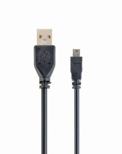 Дата-кабель Cablexpert CCP-USB2-AM5P-1 0.3m USB(тато) - miniUSB(тато) Black, фото 1
