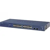 Світч Netgear GS724T-400EUS Blue 24xGE, 2xSFP, L2+