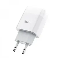 Адаптер живлення для телефона Hoco C73A Glorious White (2USB, 2.4 А 6931474712912)
