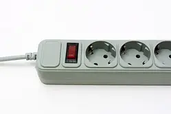 Мережевий фільтр ProLogix PRS-075P5-45G Gray 0.75 мм, 5 розеток, 4.5 м