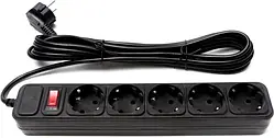 Мережевий фільтр ProLogix PRS-050P5-45B Black 4,5 м, 5 розеток
