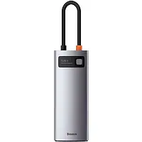 USB-хаб Baseus Metal Gleam Series 5-in-1 Multifunctional Type-C HUB Docking Station CAHUB-CX0G Gray
