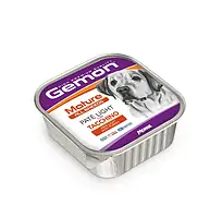 Вологий корм Gemon для собак усіх порід паштет з індичкою 150 гр*24 шт