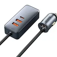 Автомобільний адаптер для телефона Baseus Share Together PPS Fast Charging Hub 120W Gray (CCBT-B0G)