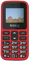 Кнопковий телефон Sigma mobile Comfort 50 HIT2020 Red