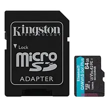 Карта памяті Kingston Canvas Go! Plus SDCG3/64GB Black 64GB microSD