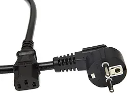 Кабель живлення PowerPlant CC360314 C13, 220 V, 3x1.5, 1 м