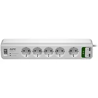 Мережевий фільтр APC Essential SurgeArrest White + 2 USB, 5V, 2.4A