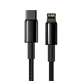 Дата-кабель Baseus CATLWJ-01 1m USB Type C(тато) - Lightning(тато) Black, фото 2