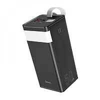 Ємний повербанк Hoco J86A 50000mAh Black Powermaster fully compatible 22.5W, з LED дисплеєм, з ліхтариком