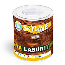 Лазур декоративно-захисна для обробки дерева LASUR Wood SkyLine Біла 0.75 л