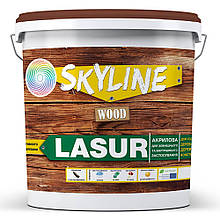 Лазур декоративно-захисна для обробки дерева LASUR Wood SkyLine Безбарвна 3л