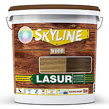 Лазур декоративно-захисна для обробки дерева LASUR Wood SkyLine Палісандр 5л